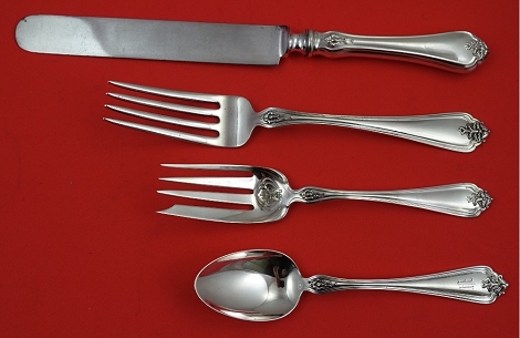 Dinner 4-pc Setting availability based on stock listed below - Duchess by Whiting - Sterling